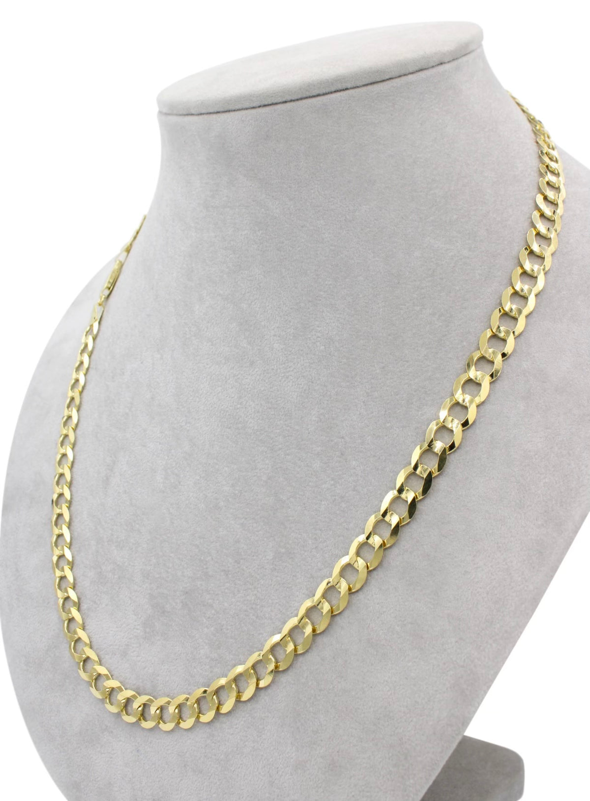 14K SOLID CUBAN CHAIN (7MM)